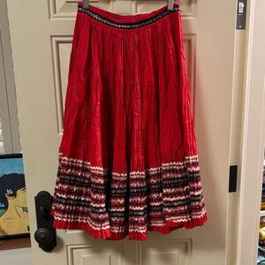 Vintage rick rack cowgirl skirt